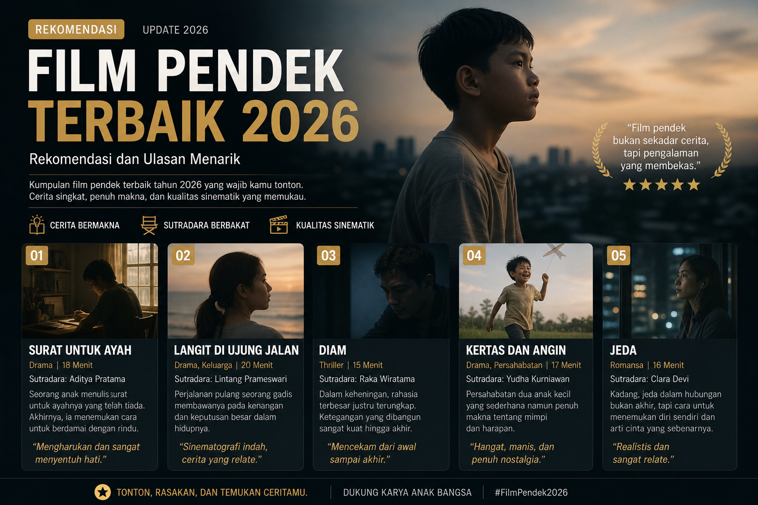 Rekomendasi Film Pendek 2026 - film