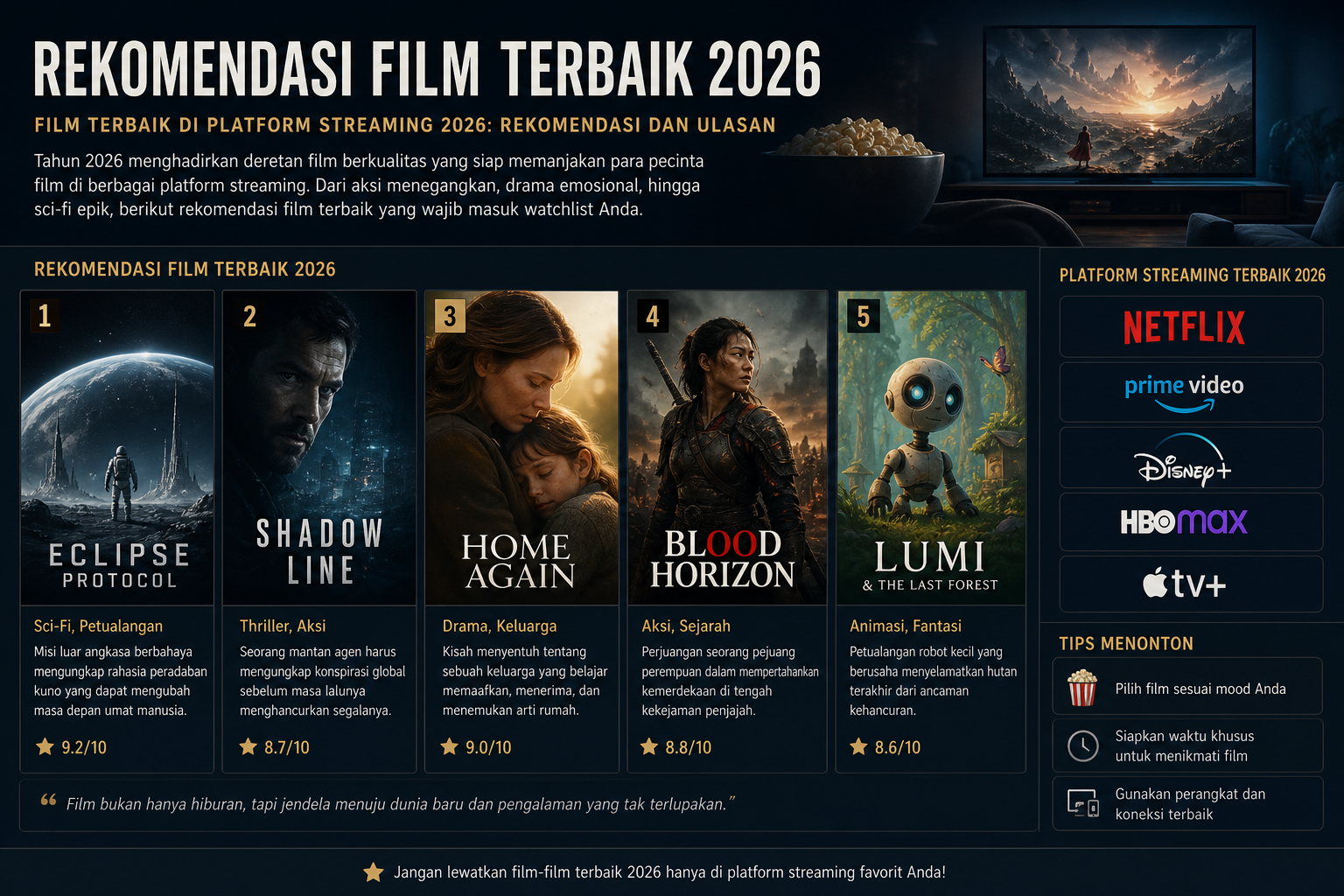 Rekomendasi Film Terbaik 2026 - film