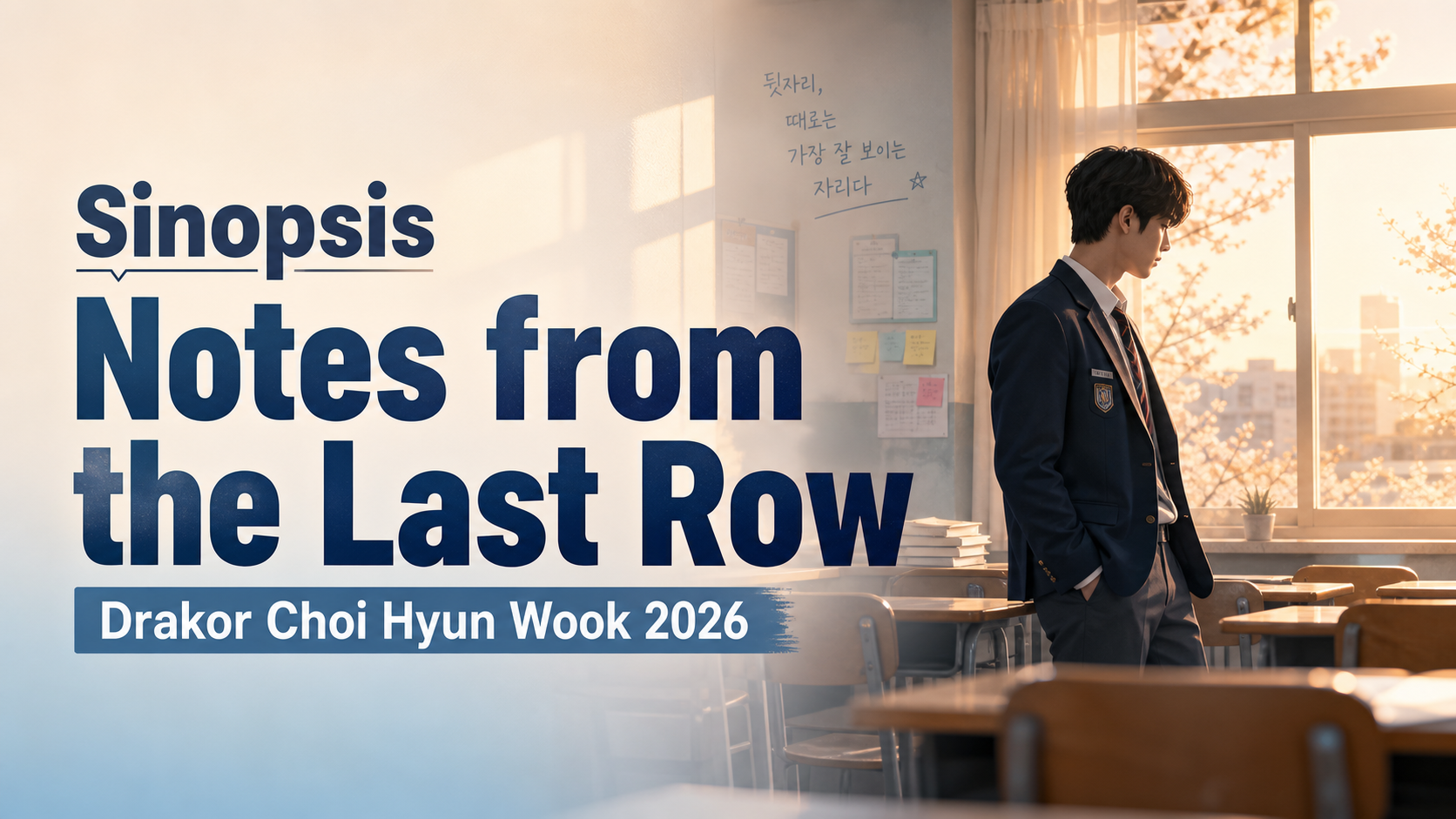 choi - Sinopsis Notes from the Last Row: Drakor Choi Hyun Wook 2026