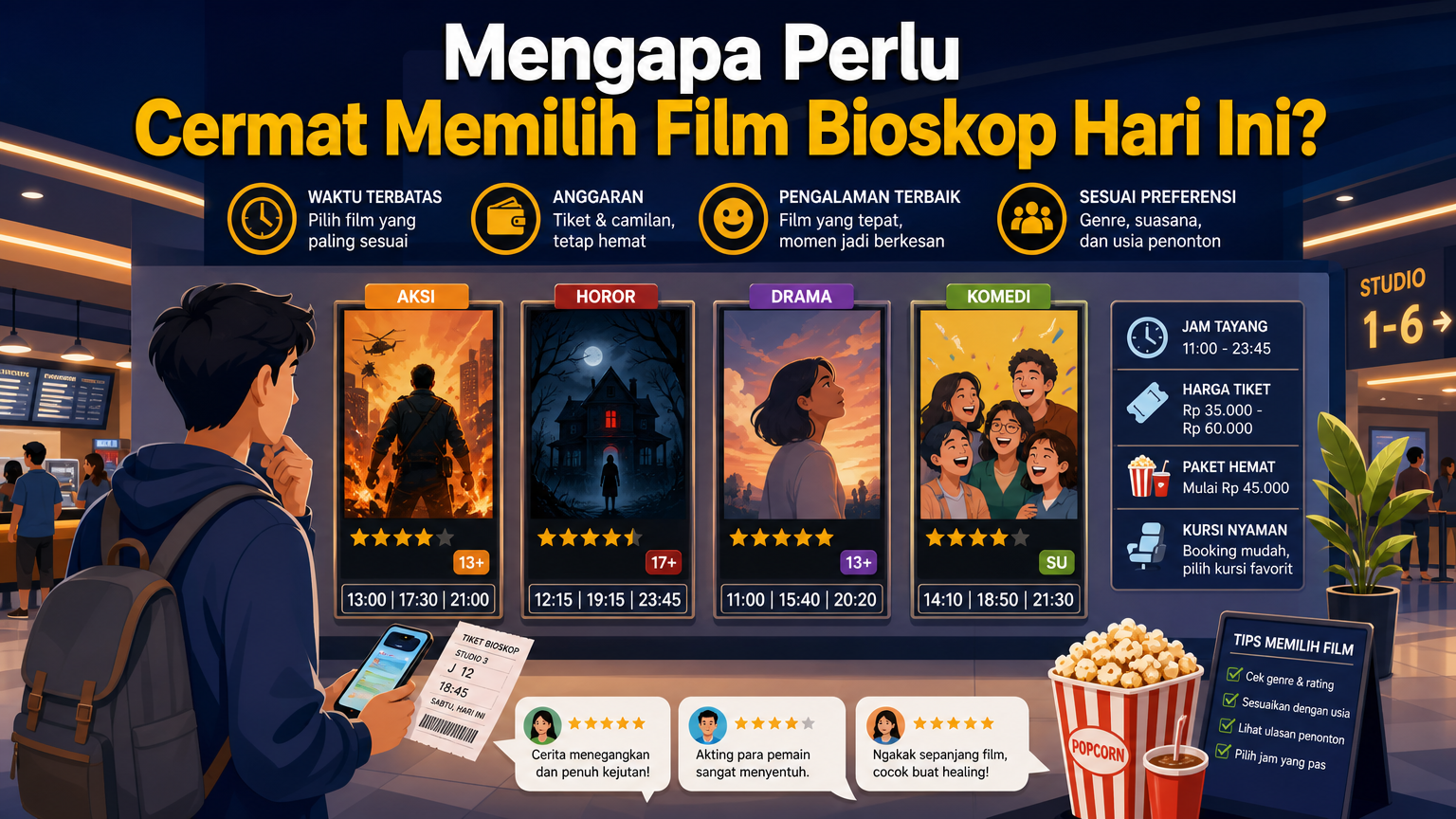 Mengapa Perlu Cermat Memilih Film Bioskop Hari Ini? - bioskop