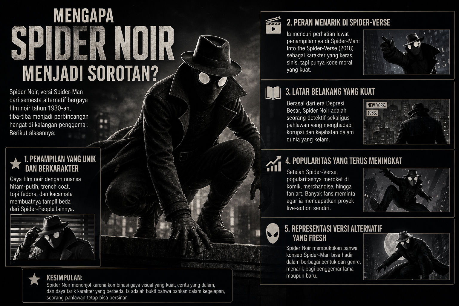 Mengapa Spider Noir Menjadi Sorotan? - spider