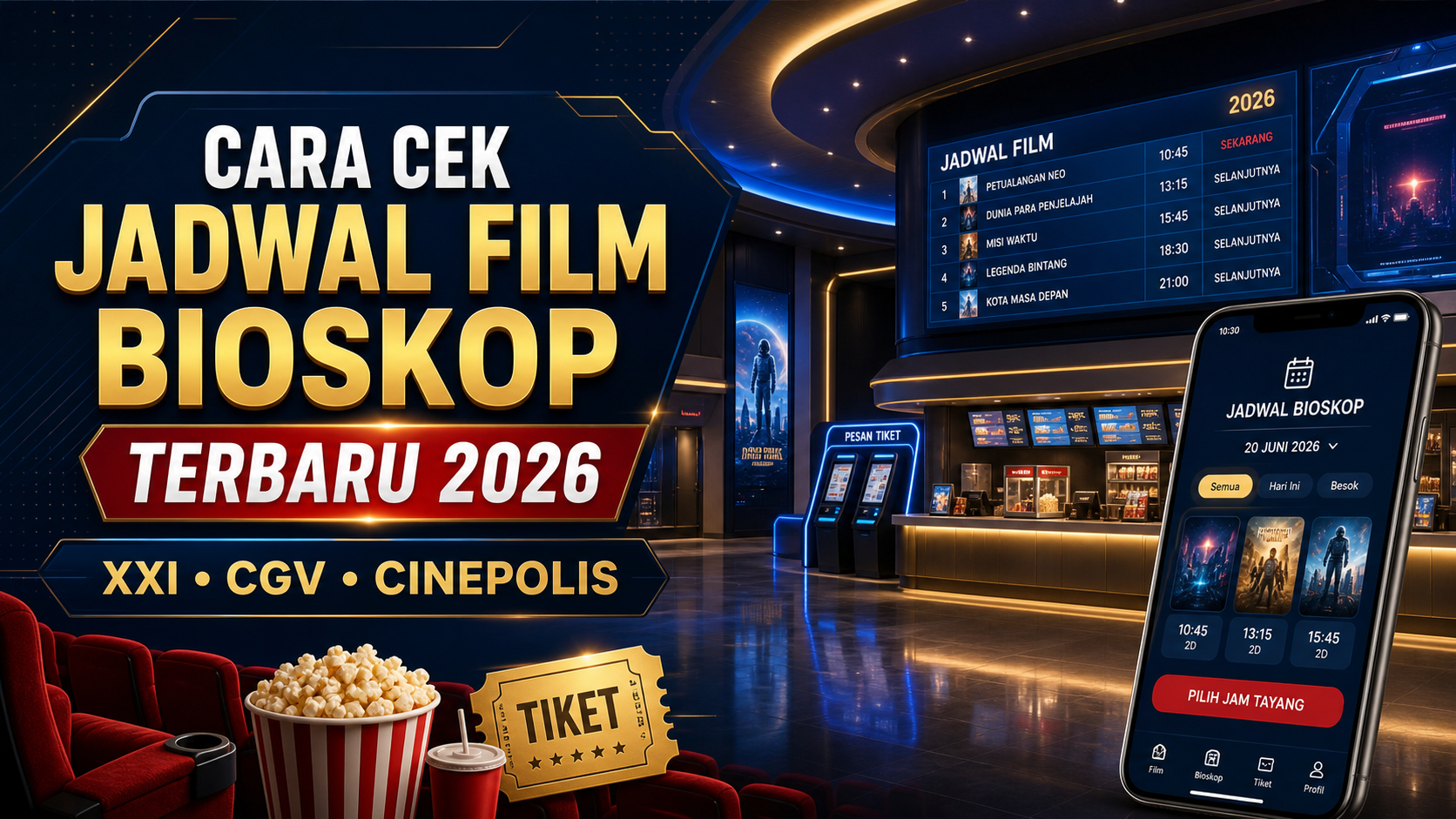 bioskop - Cara Cek Jadwal Film Bioskop Terbaru 2026 di XXI, CGV, Cinepolis