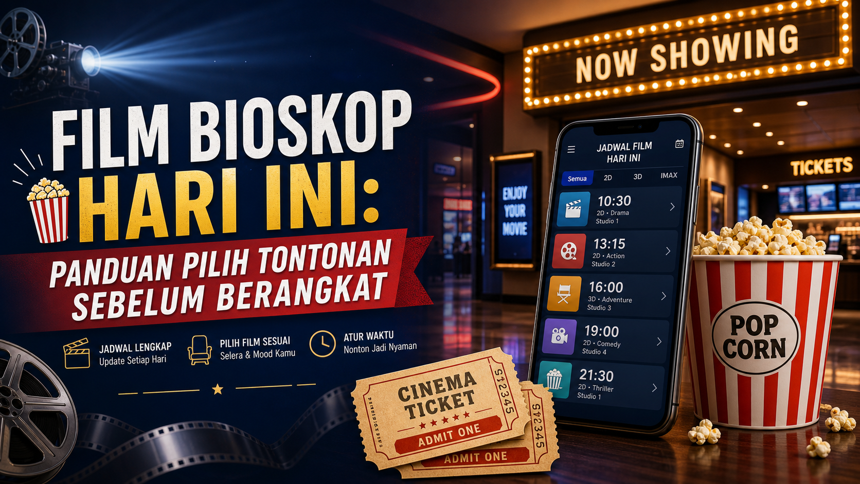 bioskop - Film Bioskop Hari Ini: Panduan Pilih Tontonan Sebelum Berangkat