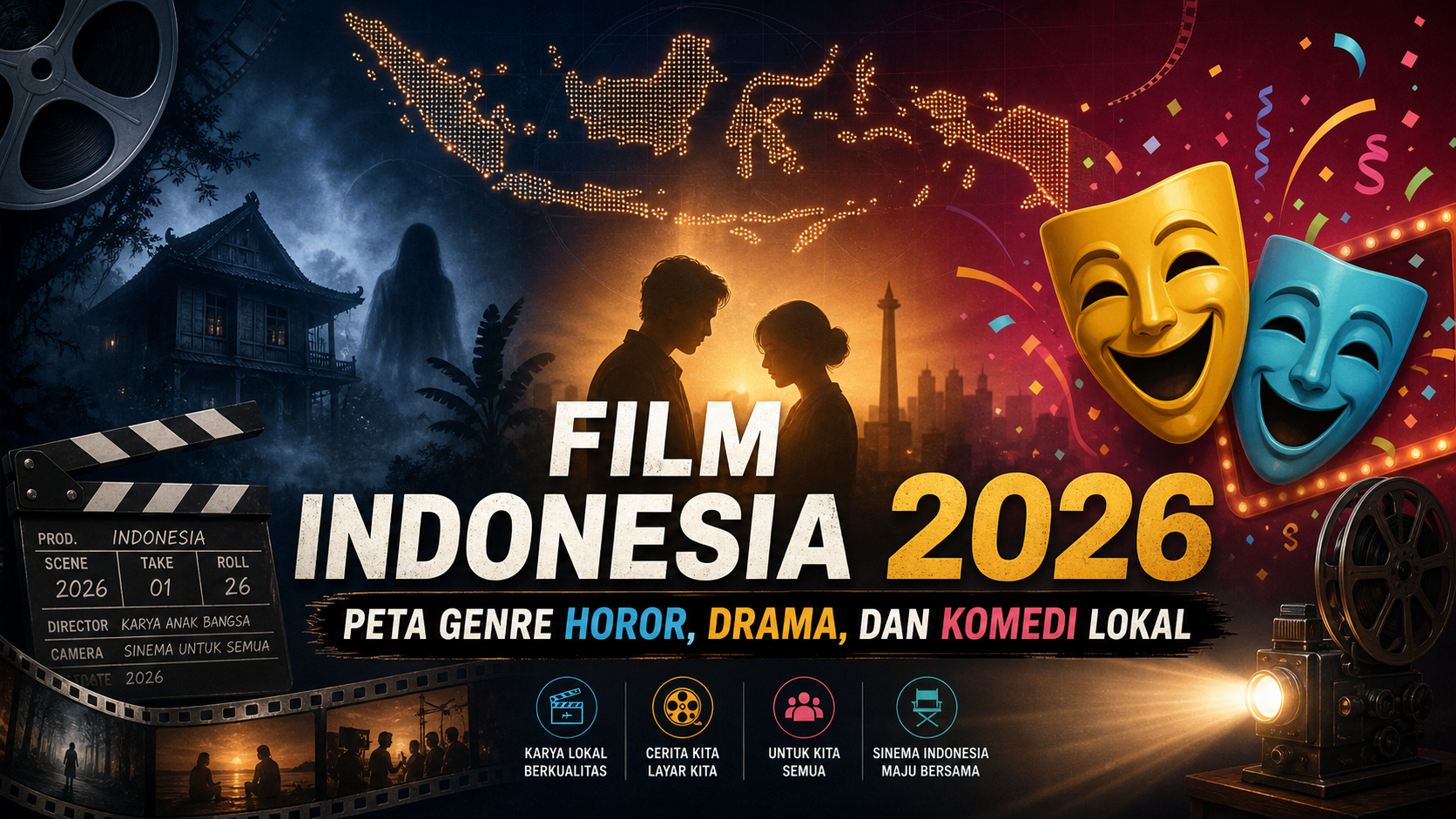 film - Film Indonesia 2026: Peta Genre Horor, Drama, dan Komedi Lokal