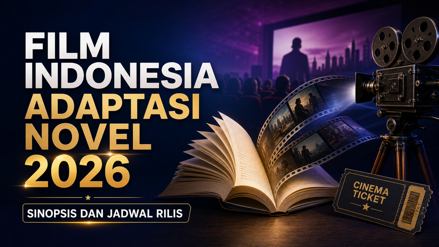 film - Film Indonesia Adaptasi Novel 2026: Sinopsis dan Jadwal Rilis