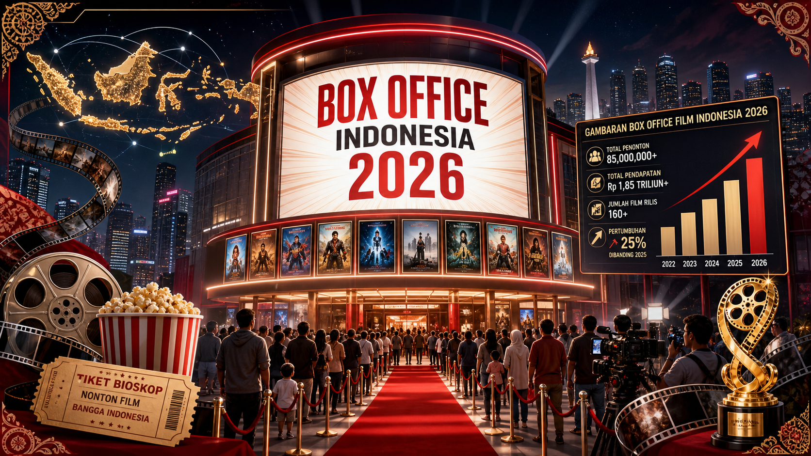 Gambaran Box Office Film Indonesia 2026 - film