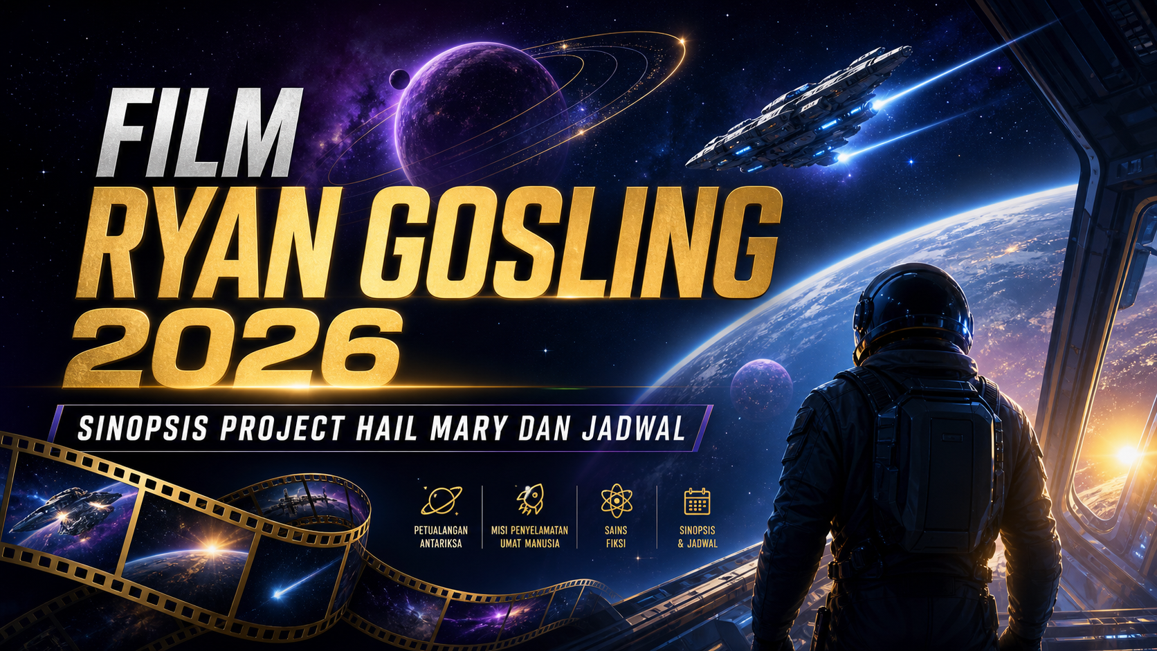 gosling - Film Ryan Gosling 2026: Sinopsis Project Hail Mary dan Jadwal