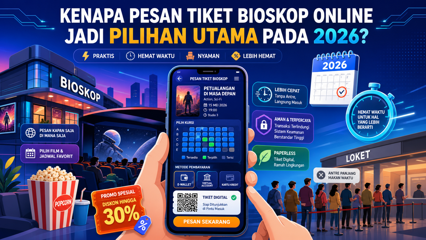 Kenapa Pesan Tiket Bioskop Online Jadi Pilihan Utama pada 2026? - movie