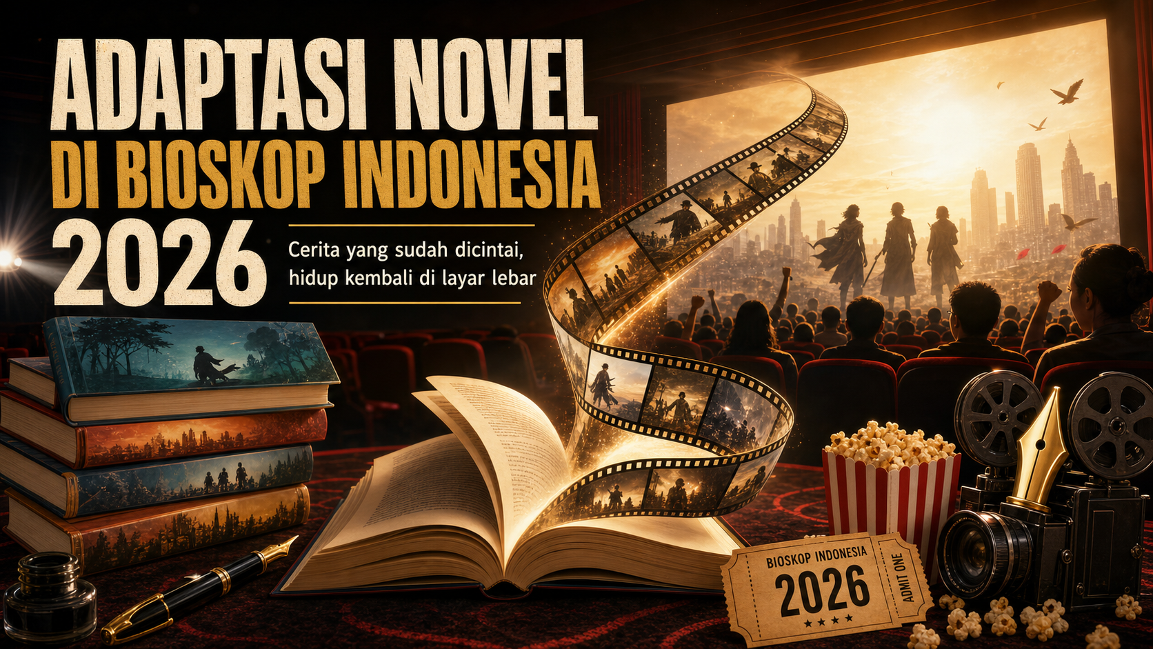 Mengapa Adaptasi Novel Masih Kuat di Bioskop Indonesia 2026? - film