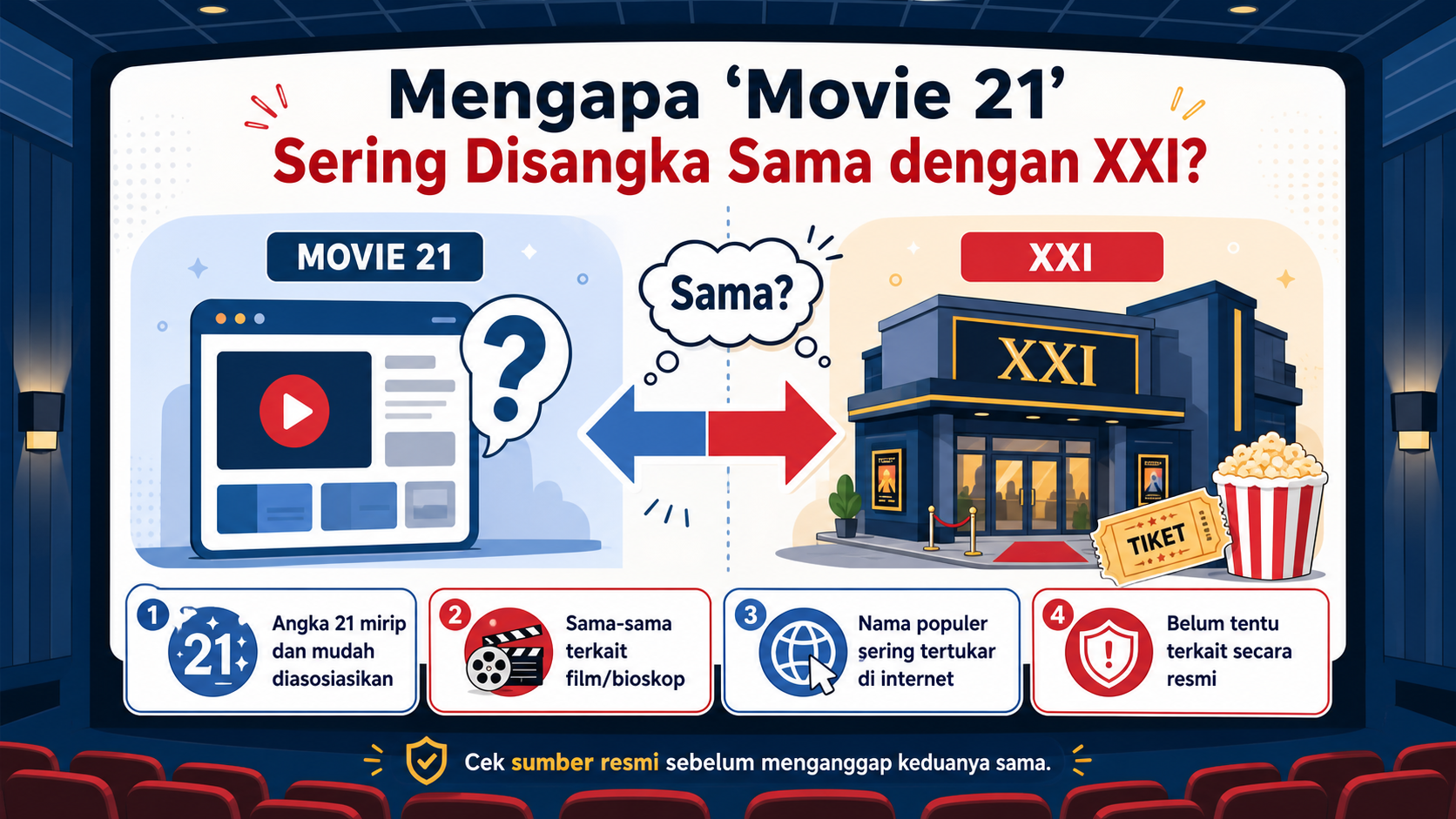 Mengapa “Movie 21” Sering Disangka Sama dengan XXI? - movie