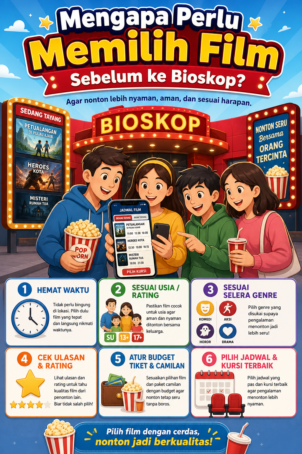 Mengapa Perlu Memilih Film Sebelum ke Bioskop? - bioskop