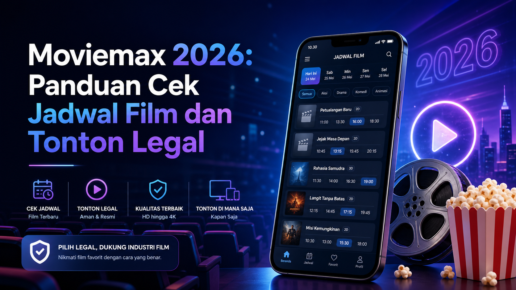 moviemax - Moviemax 2026: Panduan Cek Jadwal Film dan Tonton Legal