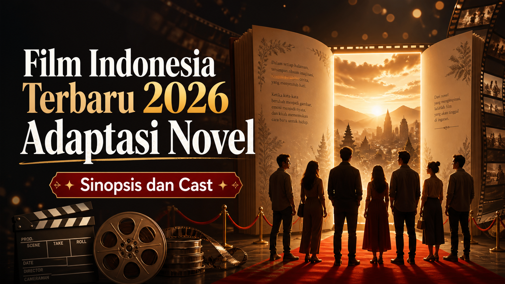 film - Film Indonesia Terbaru 2026 Adaptasi Novel: Sinopsis dan Cast
