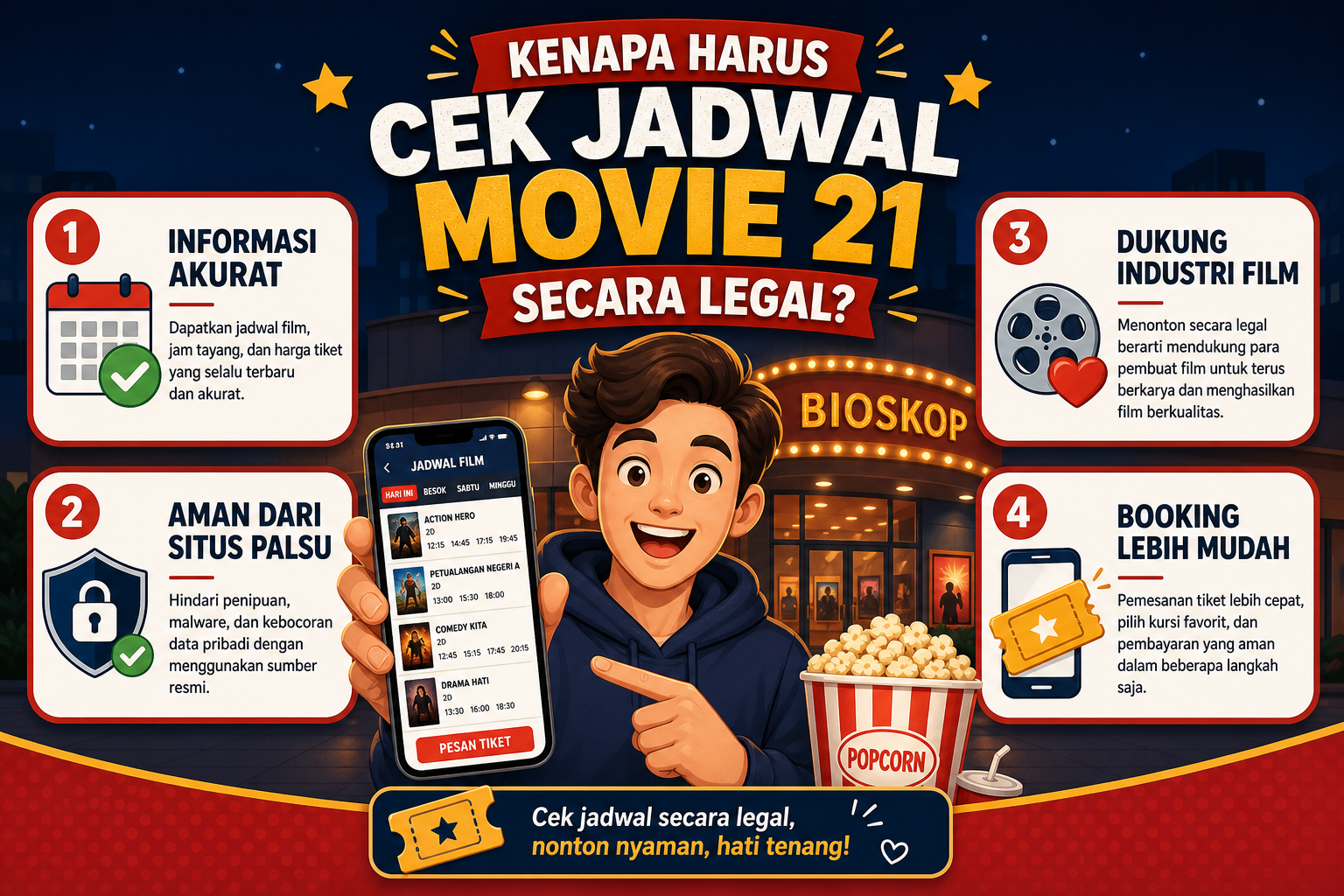Kenapa Harus Cek Jadwal Movie 21 Secara Legal? - movie