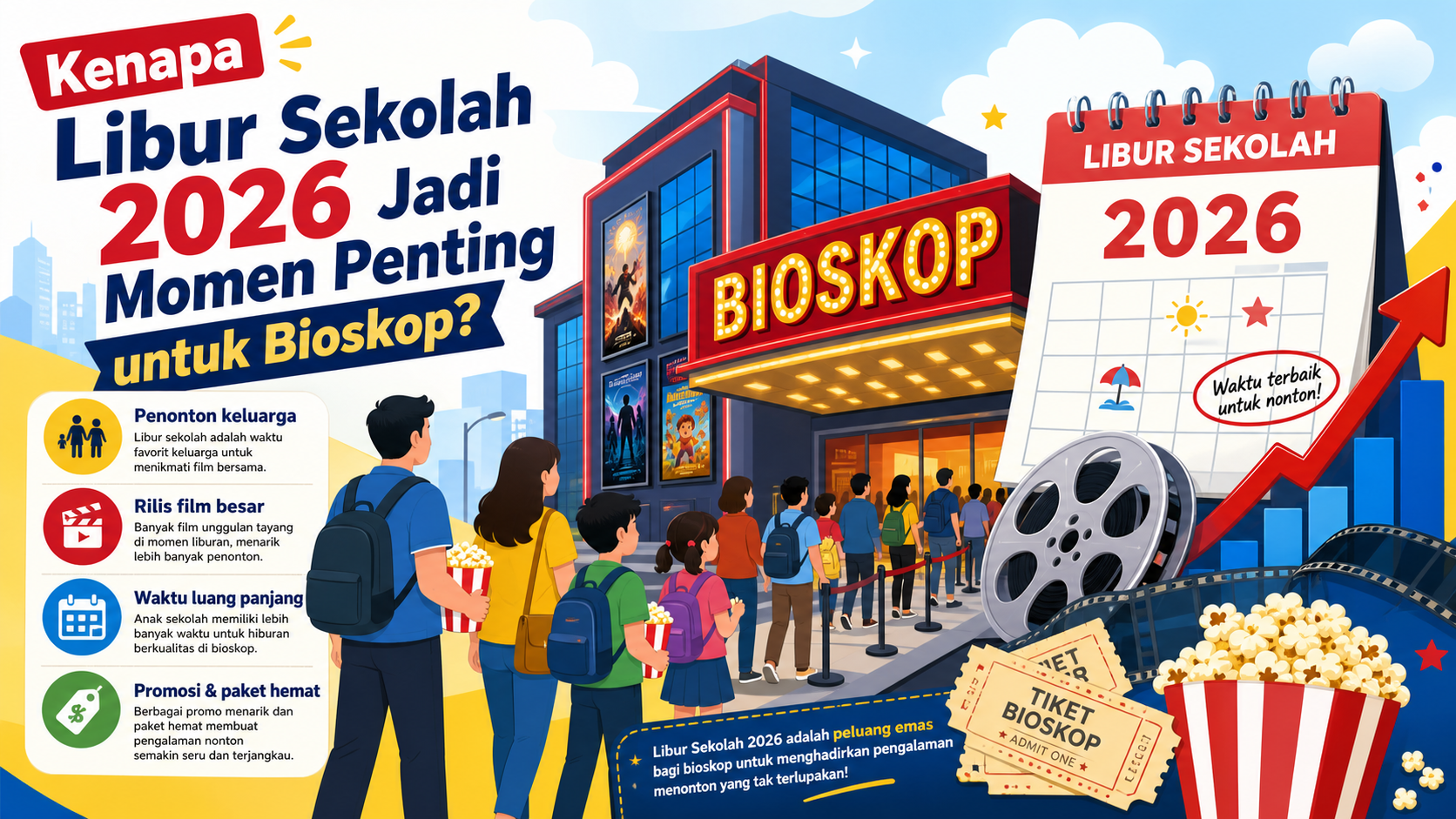 Kenapa Libur Sekolah 2026 Jadi Momen Penting untuk Bioskop? - film