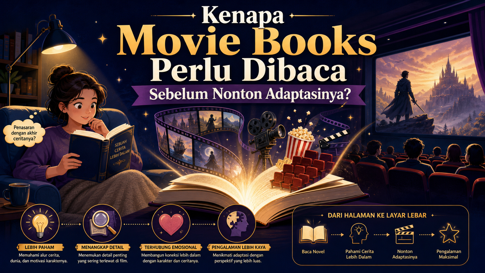 Kenapa Movie Books Perlu Dibaca Sebelum Nonton Adaptasinya? - adaptasi