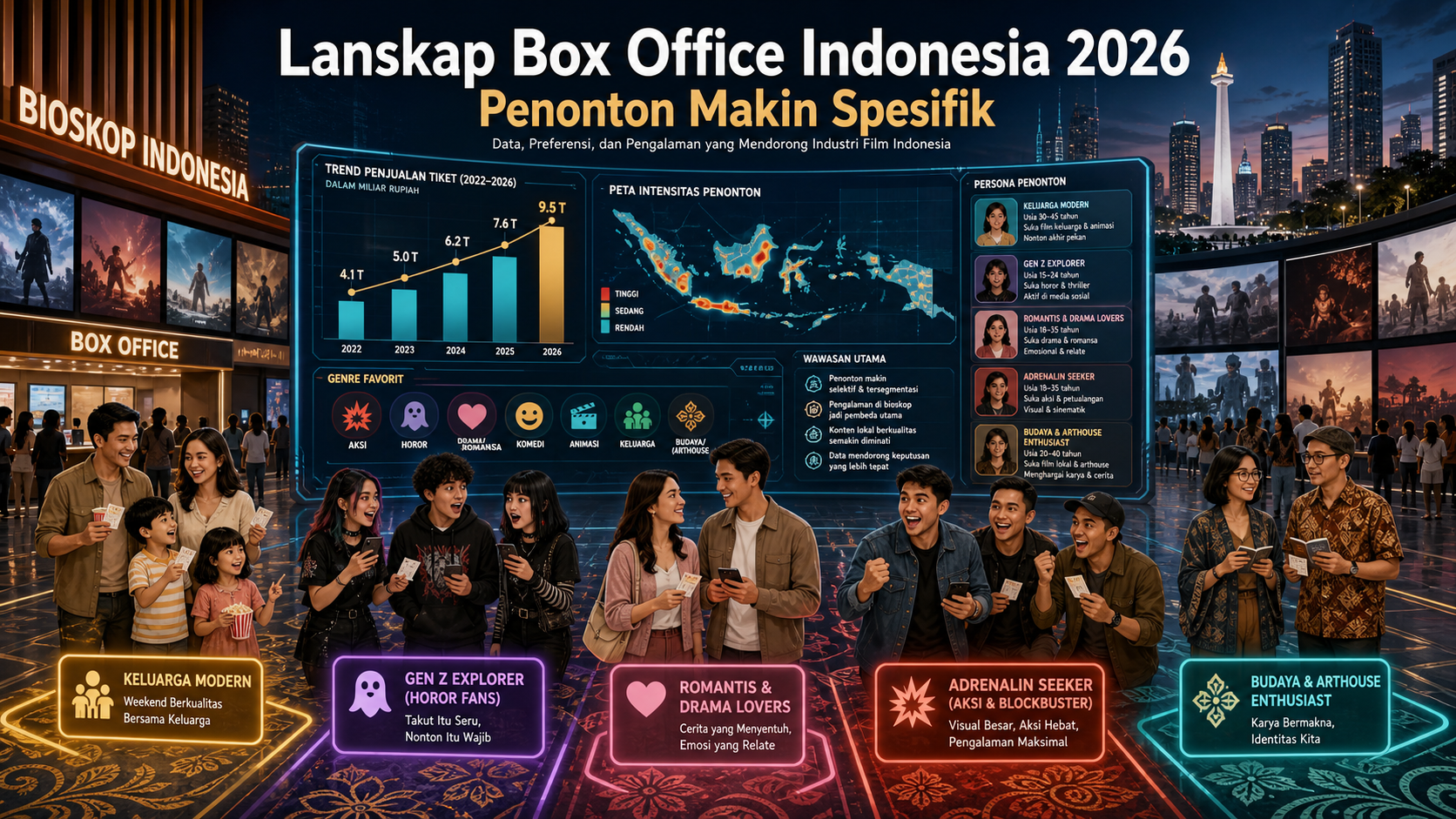 Lanskap Box Office Indonesia 2026: Penonton Makin Spesifik - film