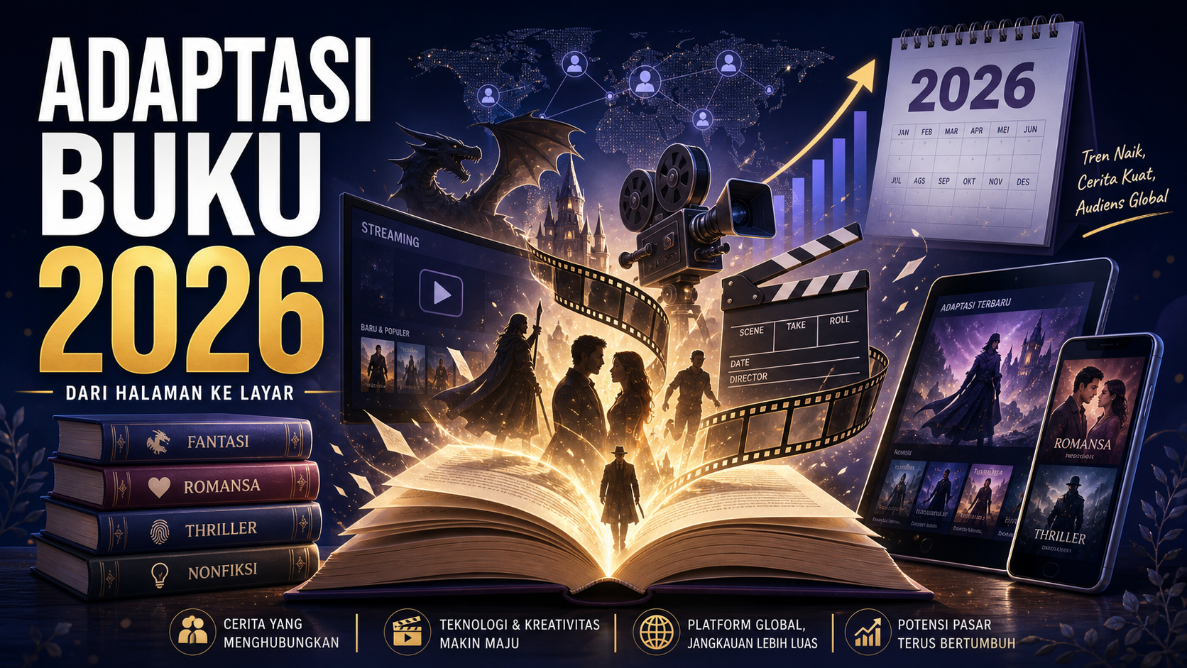 Mengapa Adaptasi Buku Makin Kuat di 2026? - books