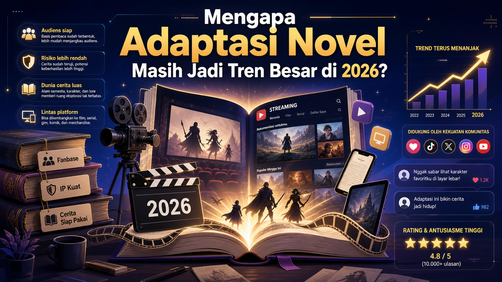 Mengapa Adaptasi Novel Masih Jadi Tren Besar di 2026? - movie