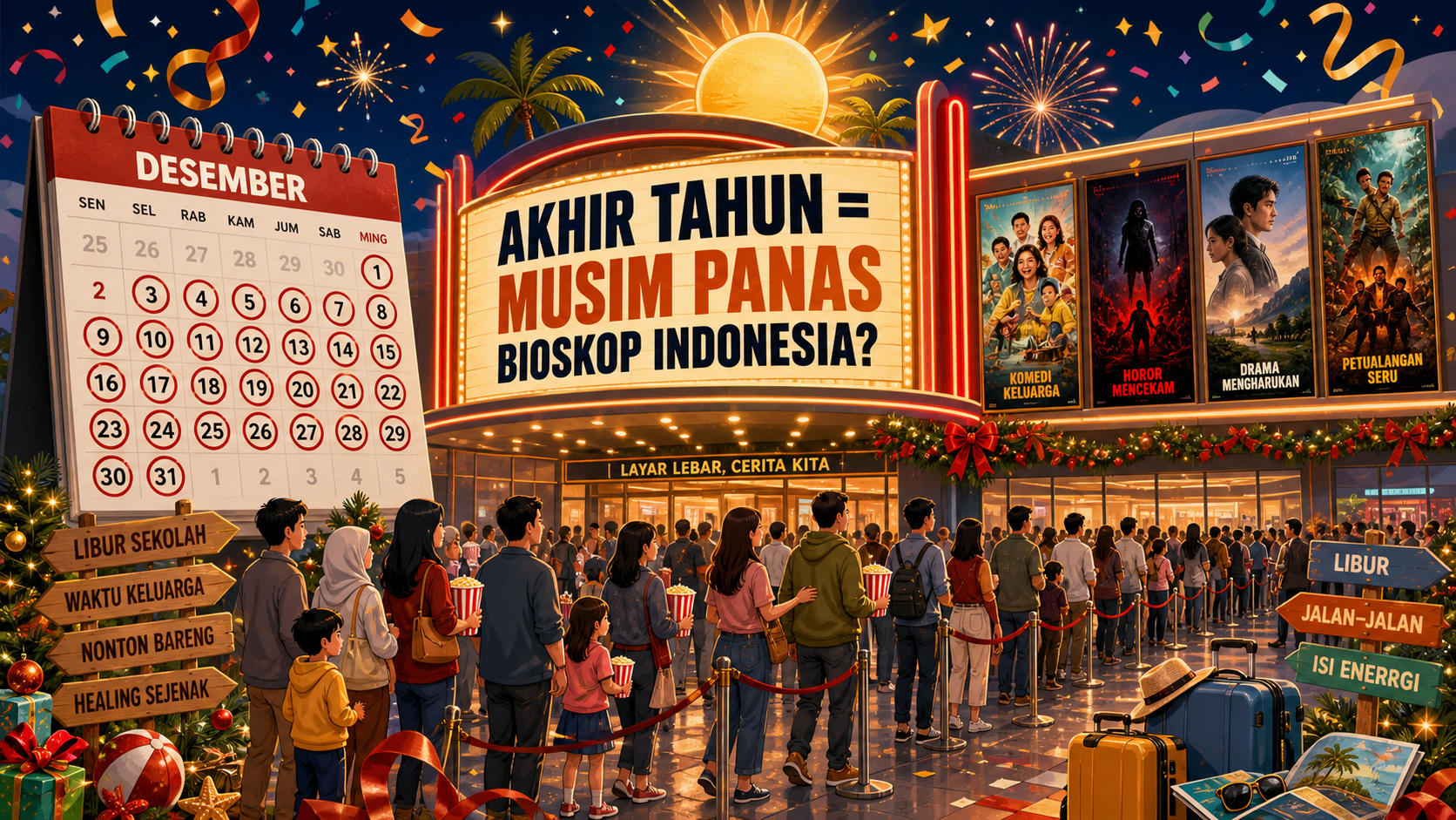 Mengapa Akhir Tahun Selalu Jadi Musim Panasnya Bioskop Indonesia? - film