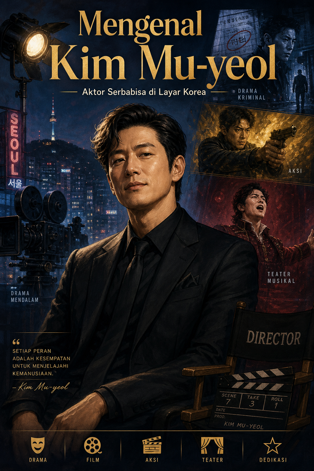 Mengenal Kim Mu-yeol: Aktor Serbabisa di Layar Korea - muyeol