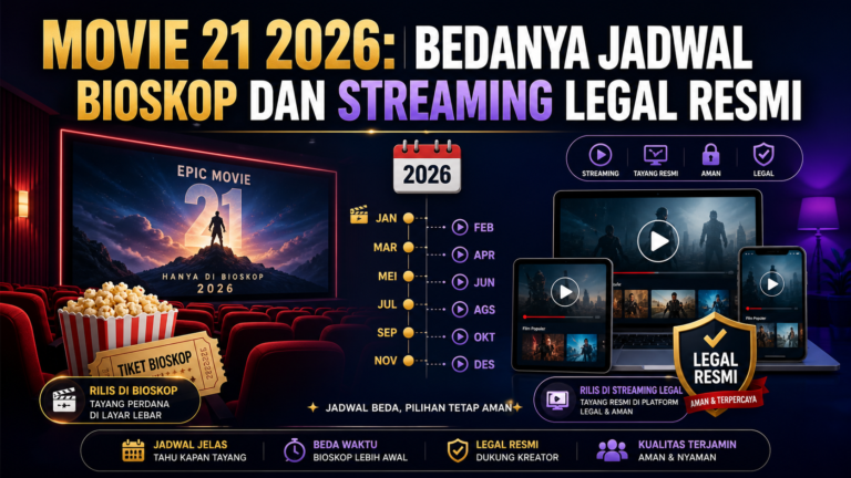 movie - Movie 21 2026: Bedanya Jadwal Bioskop dan Streaming Legal Resmi