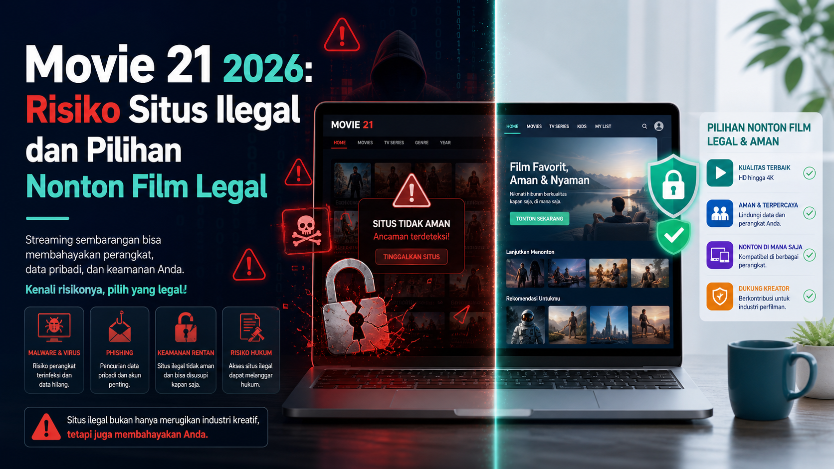 movie - Movie 21 2026: Risiko Situs Ilegal dan Pilihan Nonton Film Legal
