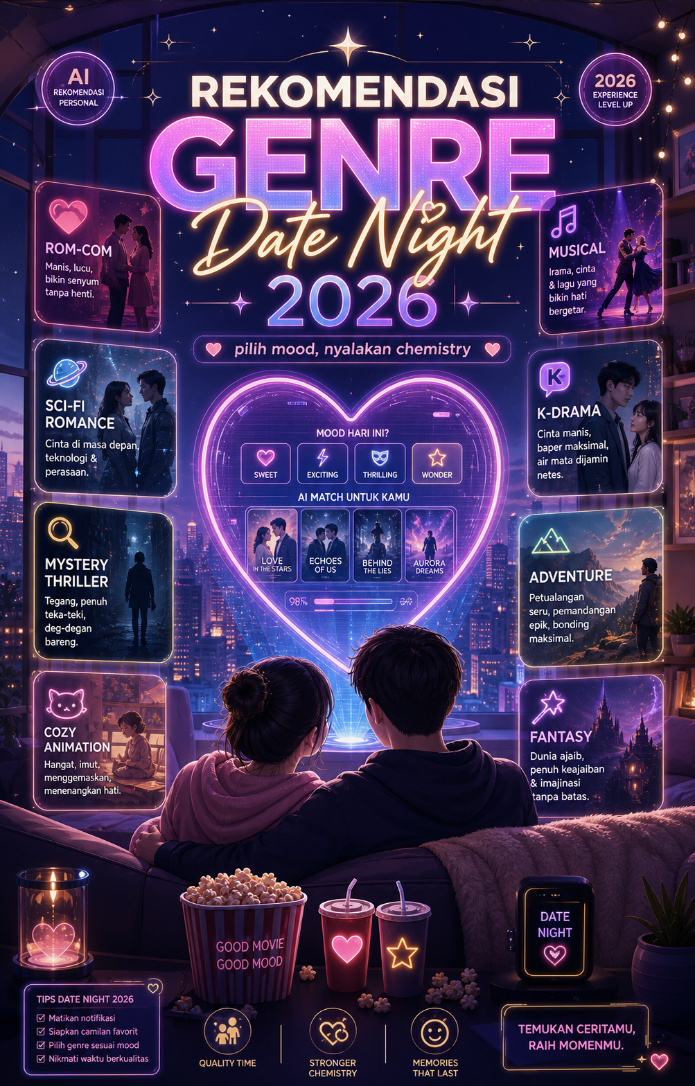 Rekomendasi Genre Date Night 2026 - film