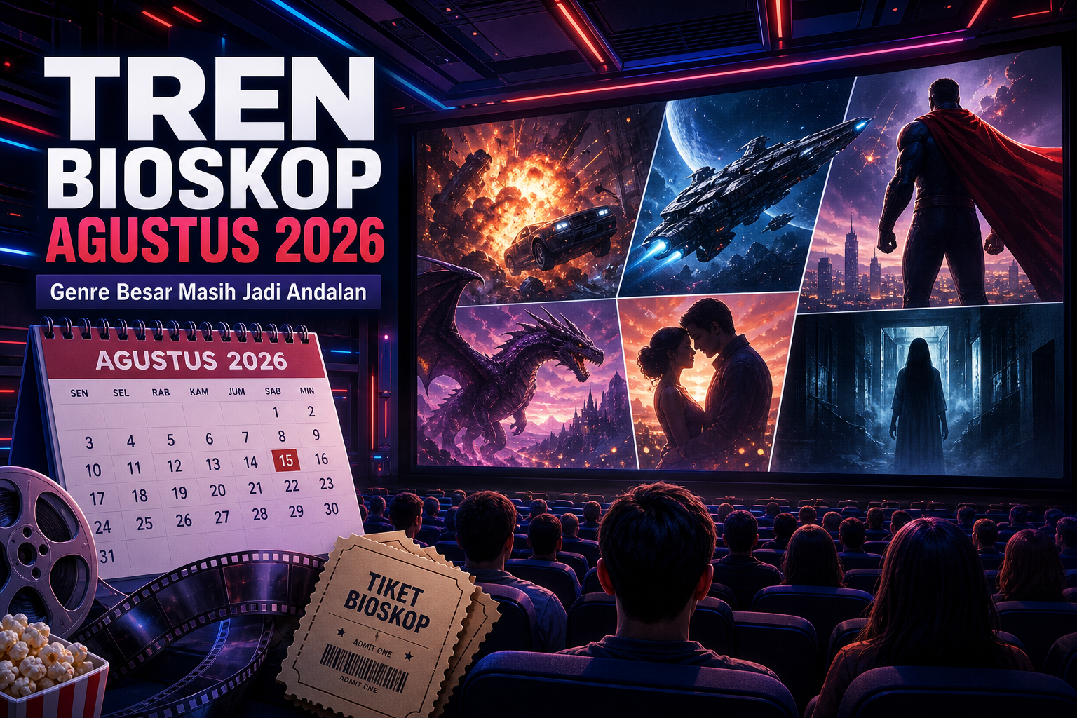 Tren Bioskop Agustus 2026: Genre Besar Masih Jadi Andalan - film