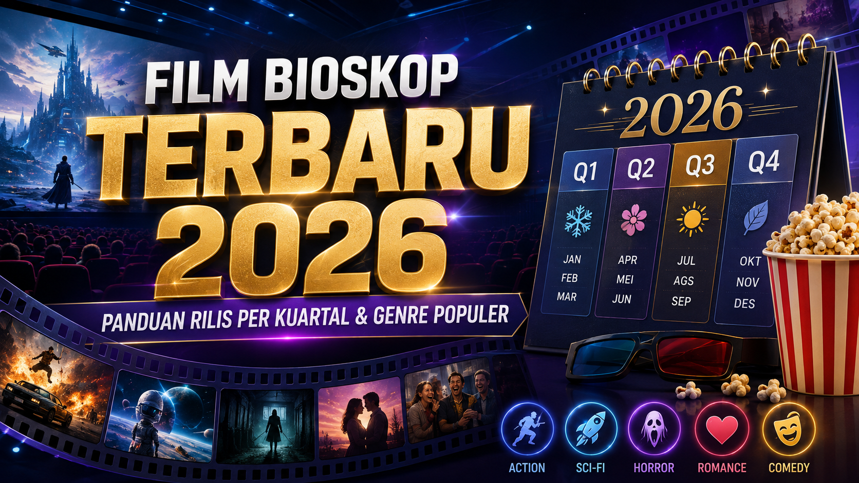 film - Film Bioskop Terbaru 2026: Panduan Rilis per Kuartal dan Genre Populer