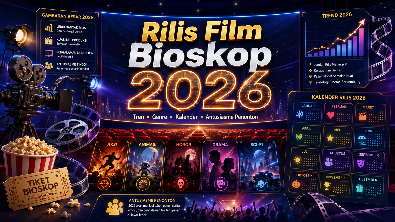 Gambaran Besar Rilis Film Bioskop 2026 - film