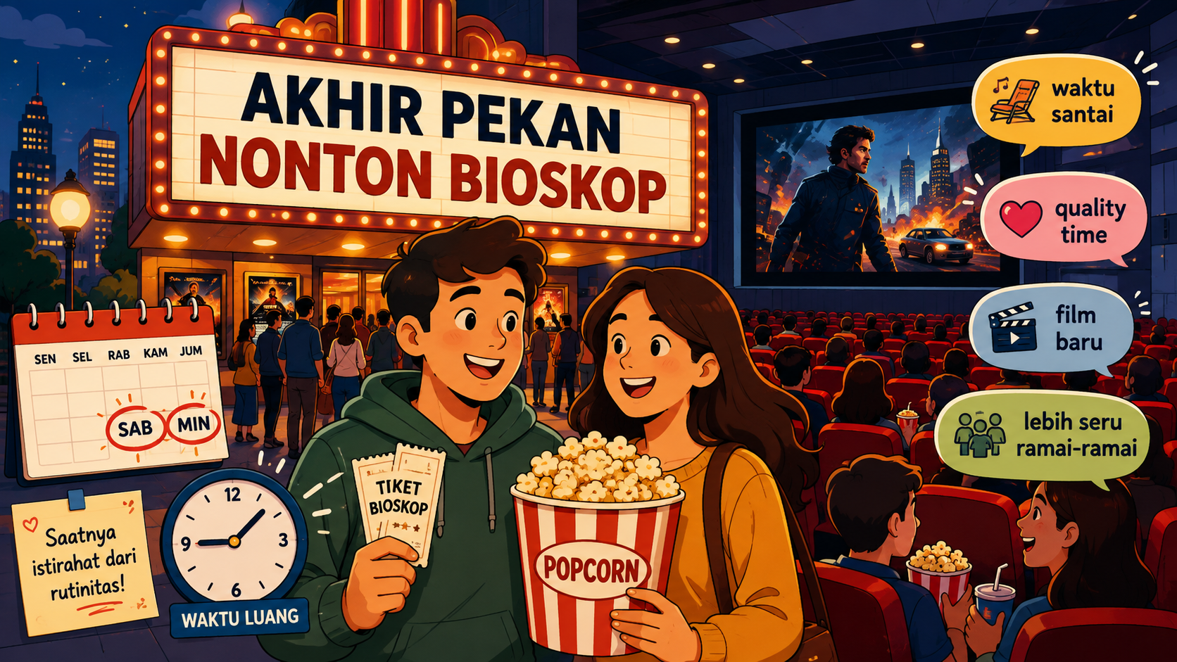 Kenapa Akhir Pekan Jadi Waktu Terbaik untuk Nonton Bioskop? - film