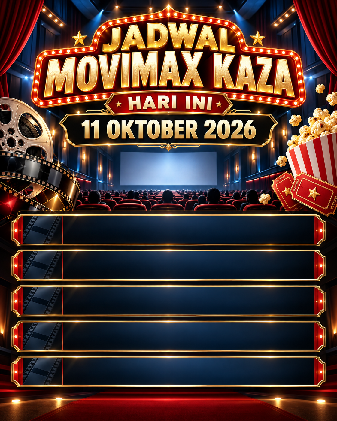 Jadwal Movimax Kaza Hari Ini, 11 Oktober 2026 - movimax