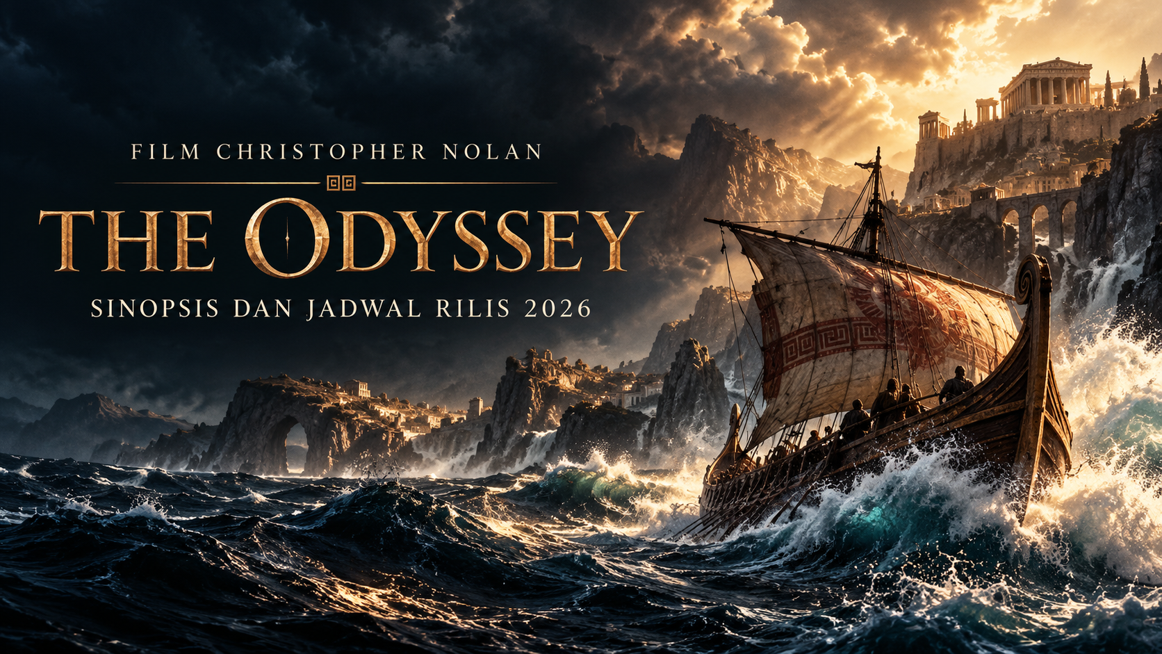 nolan - Film Christopher Nolan The Odyssey: Sinopsis dan Jadwal Rilis 2026