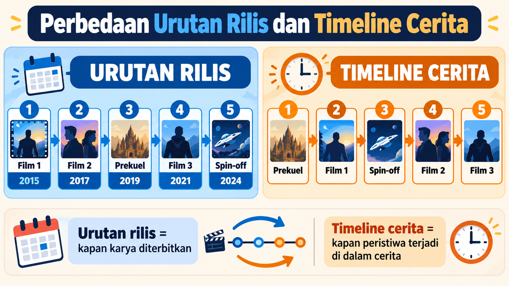 Perbedaan Urutan Rilis dan Timeline Cerita - marvel