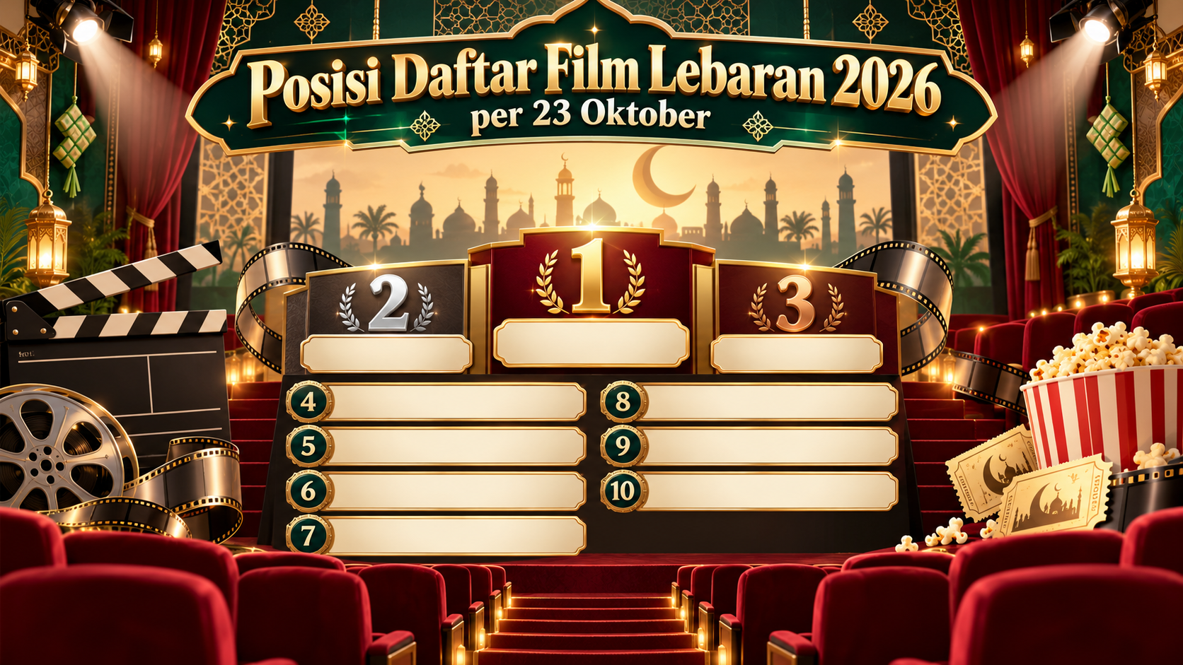 Posisi Daftar Film Lebaran 2026 per 23 Oktober - film