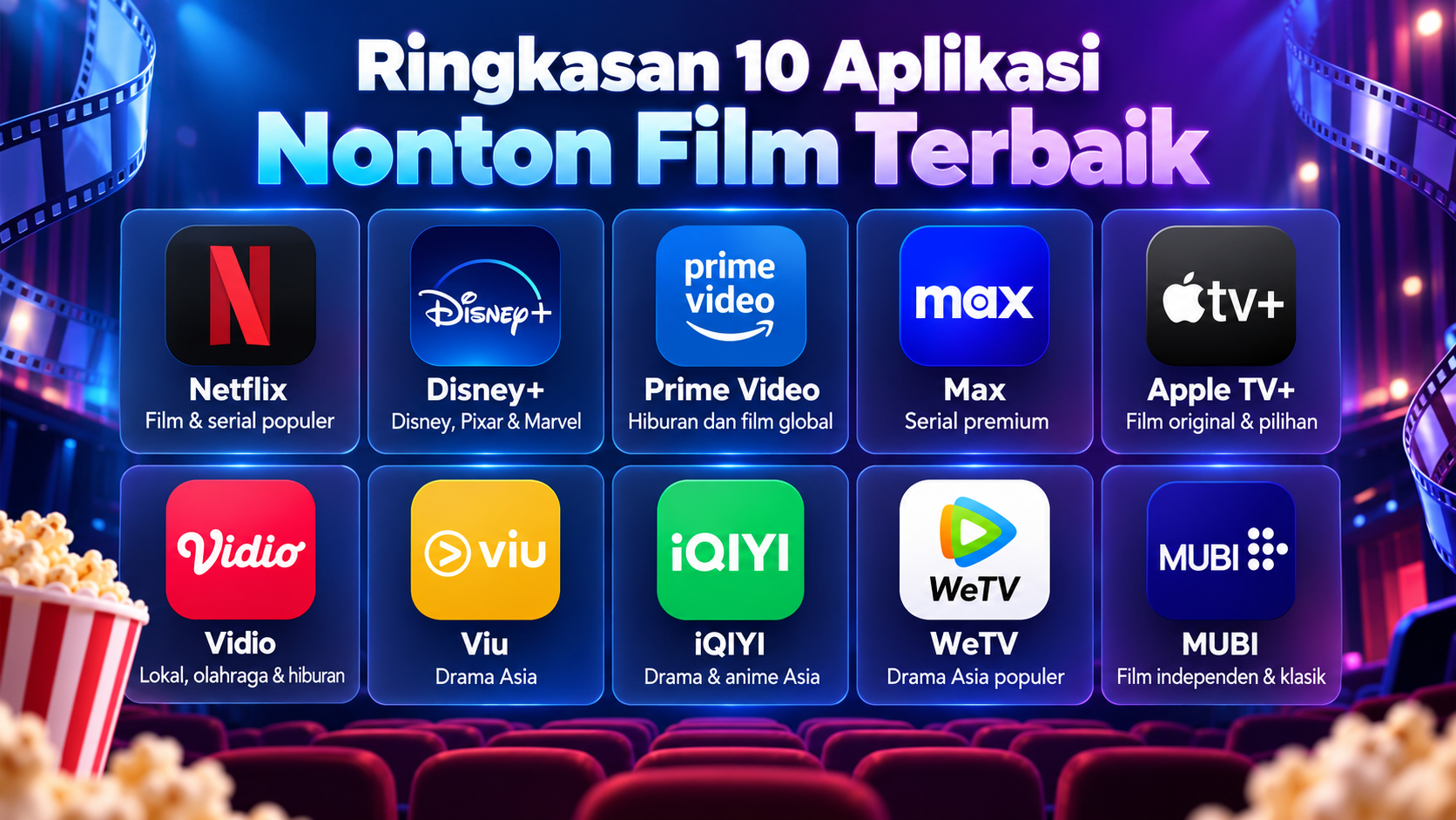 Ringkasan 10 Aplikasi Nonton Film Terbaik - movie